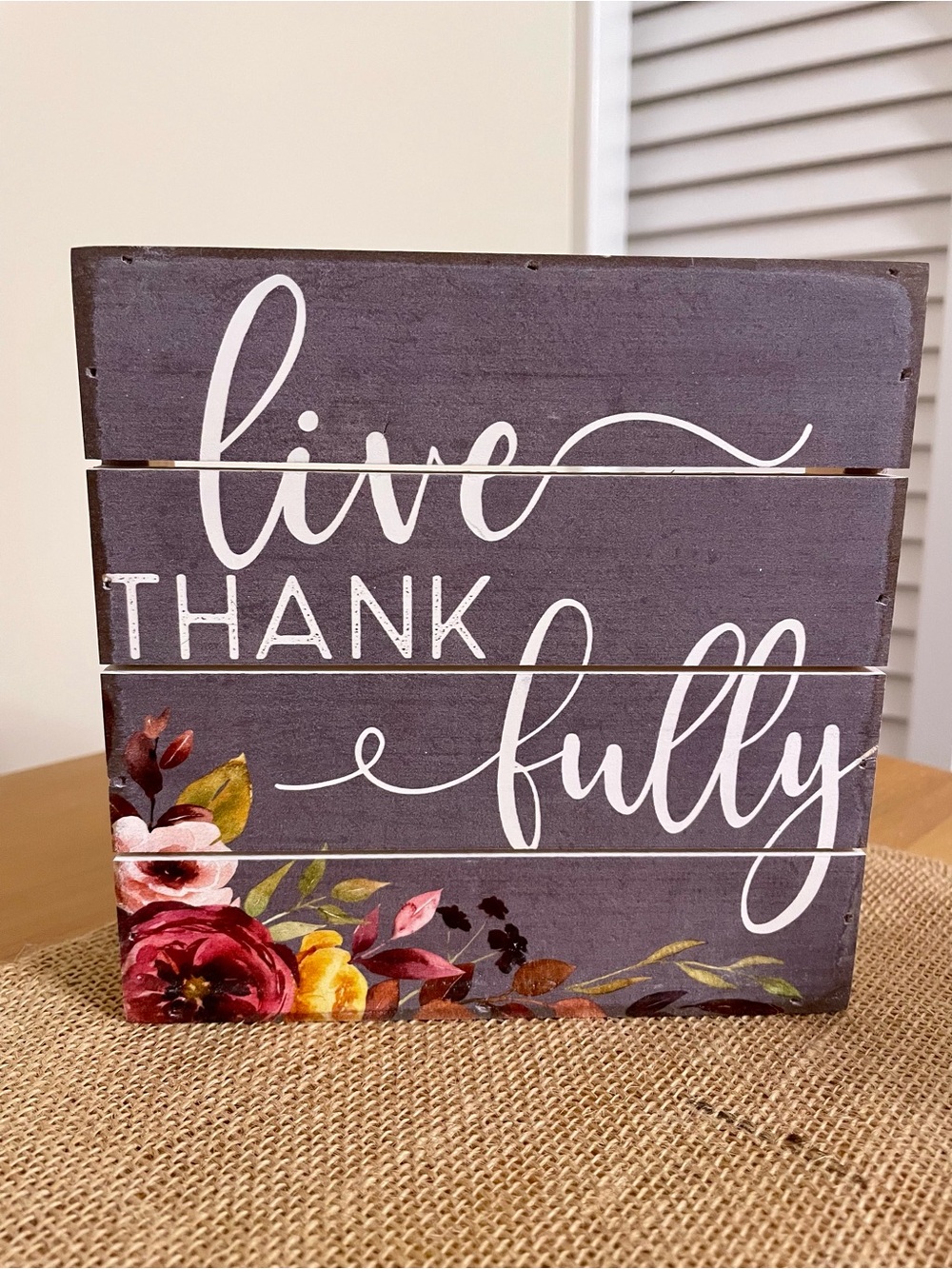 Fall decoration / small shelf sitter / tray sign